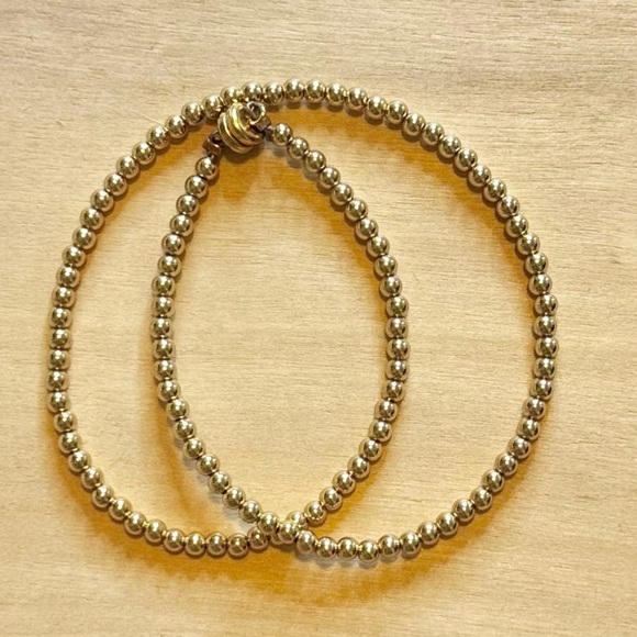 Gold Filled Beaded Wire Wrap Bracelet - Picture 2 of 4